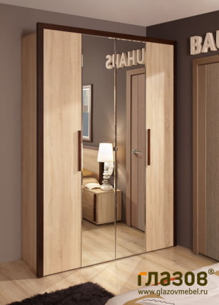 Шкаф для одежды и белья BAUHAUS 9 Дуб Сонома (спальня)_3