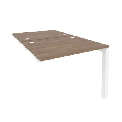 Стол-приставка двойной на П-образном м/к к опорным элем. ONIX O.MP-D.SPR-1.8 Дуб Аризона/Белый_0