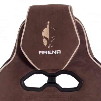 Кресло ARENA флок , коричневый/бежевый, 6/7_9