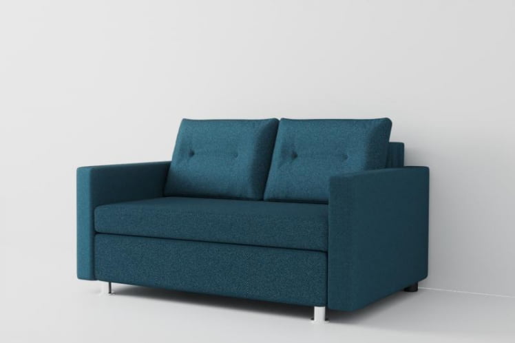 Диван трансформер Лоджия (Berhouse) Цвет фасада: Азур; Тип: Прямой; Материал фасада: Рогожка_0