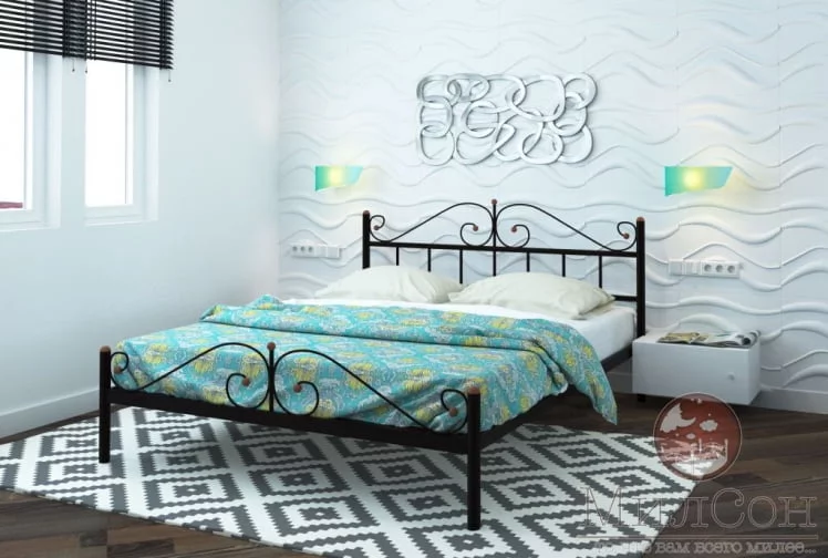 Кровать Диана Plus 1600х1900 Черная_1