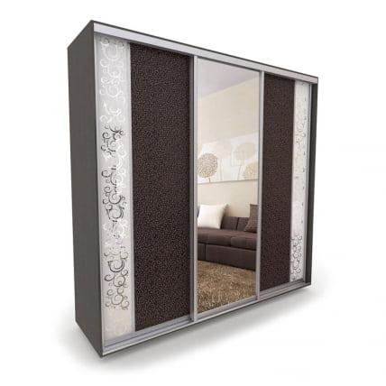 Шкаф-купе 3-х дверный Акцент-Вера КС 1800х600 Венге_0