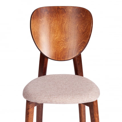 Стул DIAMANTE мягкое сидение бук, 42x42x85см, коричневый, ткань wool caramel, бежевый_5