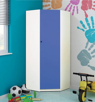 Шкаф угловой Радуга Оранжевый/Белый_0