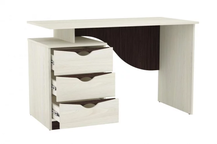 Стол письменный Лючия 33.23 Ясень анкор светлый Венге_1