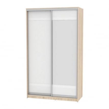 Шкаф-купе B-230х135х60-2(ДСС-Белый-D9D10)_0