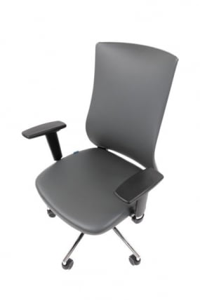 Офисное кресло CHAIRMAN 500 LUX БП экокожа Серый_11