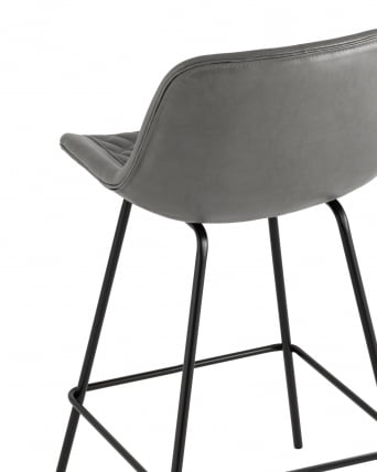 Стул полубарный Деймон (ПБ) экокожа Серый_5