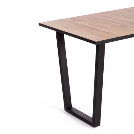 Стол COSTA ЛДСП/HPL/металл, 120 х 80 х 75 см, Дуб мореный/черный_3