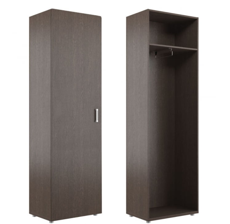 Гардероб однодверный BON30250101 Темный дуб_0