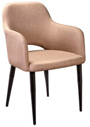 Стул с подлокотниками Ledger Сканди Браун Черн_0