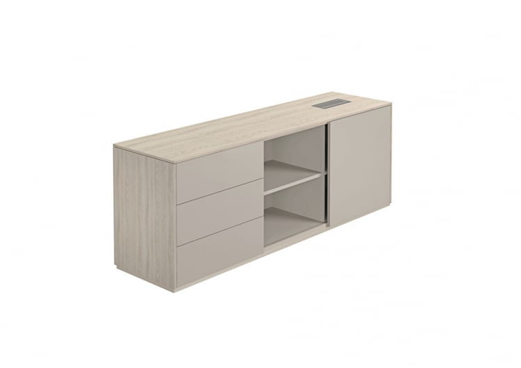 Тумба опорная 1700 левая Atlas NZ-0211.YN.GS.L Ясень Наварра Серый камень_0