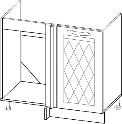 Стол под мойку угловой Тиффани 19.52_2