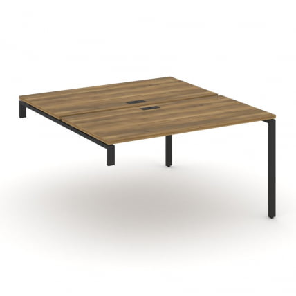 Двойной стол-надставка на опорную тумбу CONCEPT CN.DSN-003 Сандал Янтарный Черный_0