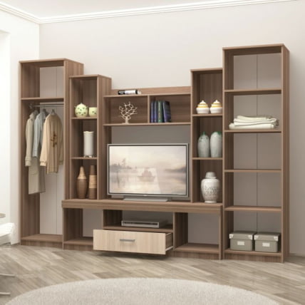 Гостиная Атлантида 2 Б Ясень шимо темный Ясень шимо светлый_4