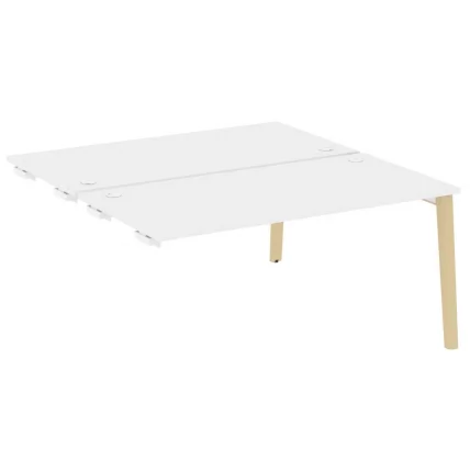 Стол-приставка двойной к опорным элементам ONIX WOOD OW.D.SPR-4.8 Белый Бриллиант/Светлый_0