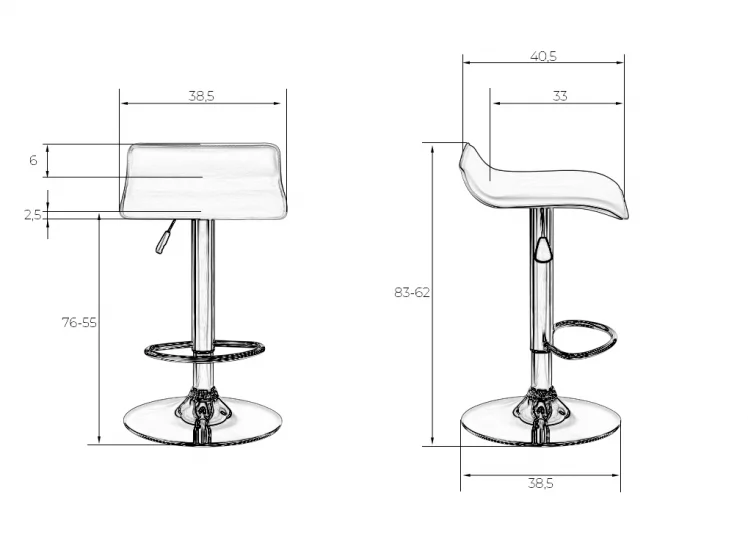 Стул барный DOBRIN TOMMY Кремовый_13