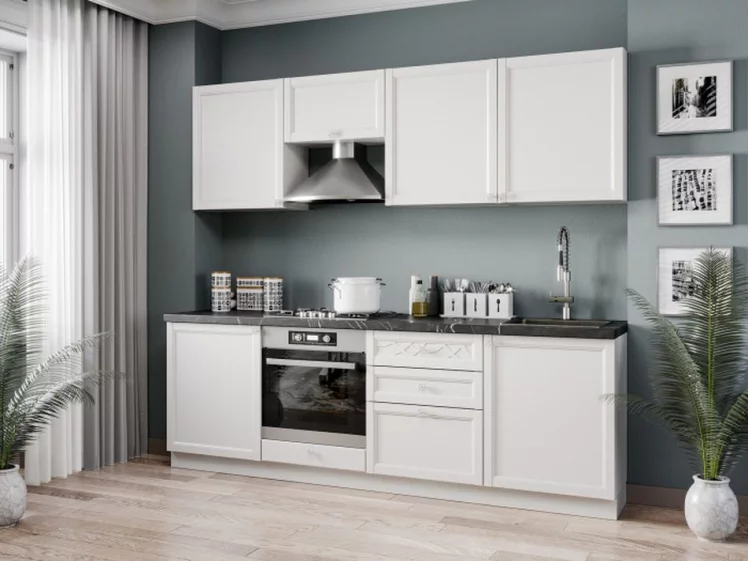 Тумба кухонная 600 для встраиваемой техники Джулия ЛД 284.250.000.014 Белый_2