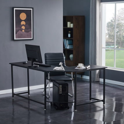 Угловой письменный стол KIWI Черный BK_1