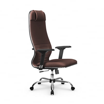 Кресло руководителя Мetta L 1m 38K2/4D Infinity Easy Clean (MPES) Комплект 7 Темно-коричневое_1