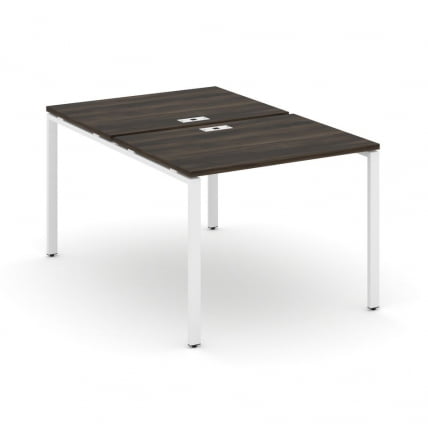 Рабочая станция двухсторонняя на 2 места CONCEPT CN.DRS-001 Дуб Мали Белый_0