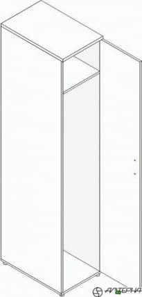 Шкаф Проспект Р.П-7 дуб_0