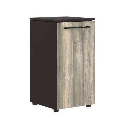 Шкаф колонка с глухой малой дверью MLC 42.1 Дуб Базель/Венге Магия_0