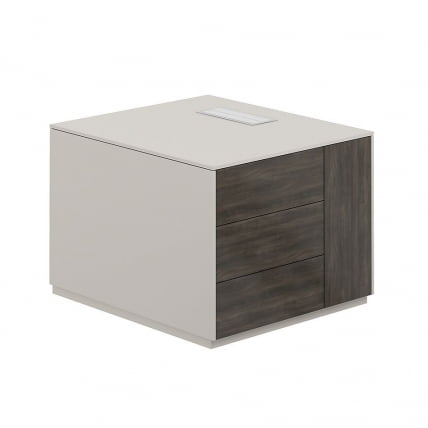 Тумба опорная 800 правая Atlas NZ-0222.GS.BT.R Серый камень Бренсон Трюфель_0