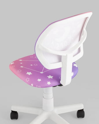 Кресло компьютерное детское ЛОЛО Starry Night пластик белый_3
