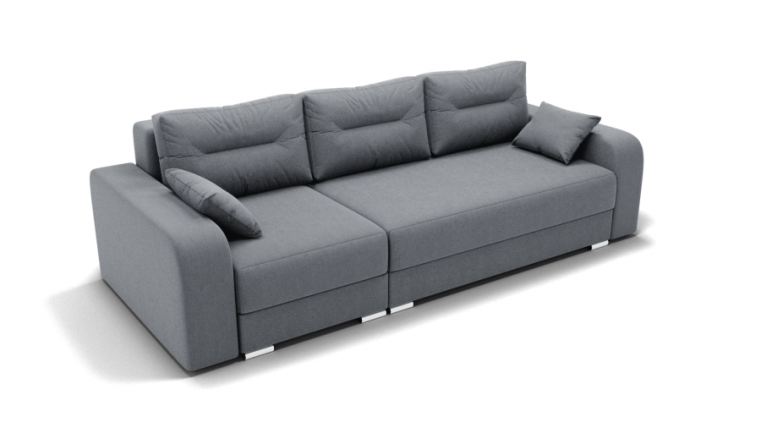 Диван Модерн -2 угол левый/правый (ЗР) Цвет фасада: Светло серый; Тип: Левый/правый; Материал фасада: Металл/Велюр_0