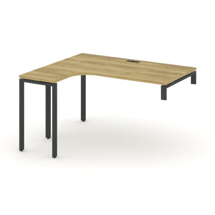 Стол-надставка на опорную тумбу (левый) CONCEPT CN.OSAN-004(L) Дуб Винченцо Антрацит_0