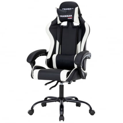 Кресло геймерское CHAIRMAN GAME 41 Черный/белый_1