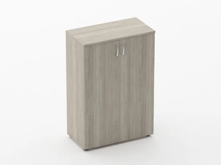 Шкаф средний закрытый Glassy 6.12.131 Дуб сантана светлый_0