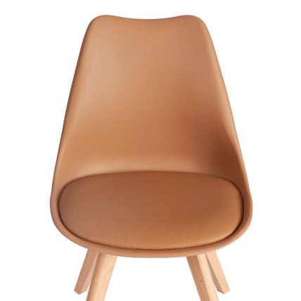 Стул TULIP (mod. 73-1) дерево/пластик/экокожа, 47,5x55x80 см, Бежевый (Latte)_5