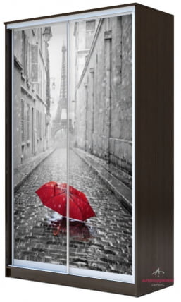 Шкаф-купе Хит-23-17-77 Париж Аруба Венге_0