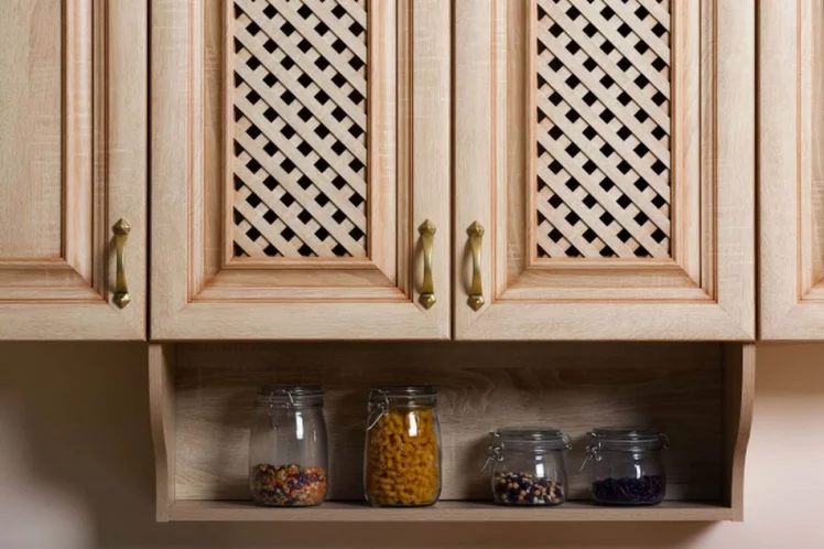 Кухонный гарнитур угловой Кантри №03 Сономе эйч светлая_23