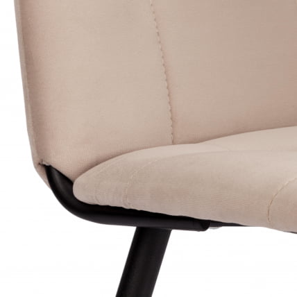 Стул обеденный Asti велюр, молочный/черный, (Porsche 2)_9