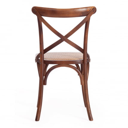 Стул CРОСС (мод.CБ2001) дерево береза, 49.5*53.5*87, Темный Орех (№5) / CROSS (mod.CB2001)_3
