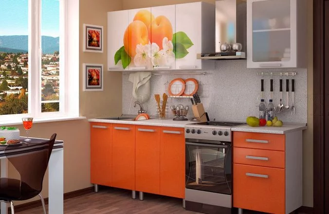 Кухня 1,8 м Персик_2