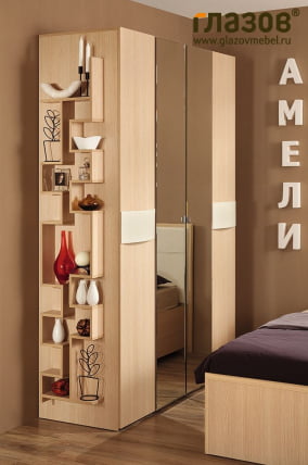 Спальня композиция 3 АМЕЛИ Дуб отбеленный_3