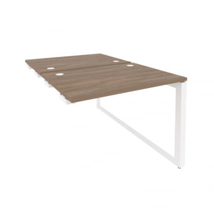 Стол-приставка двойной на О-образном м/к к опорым элем. ONIX O.MO-D.SPR-1.7 Дуб Аризона/Белый_0