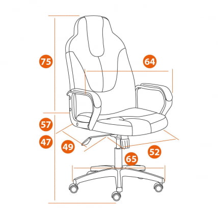 Кресло NEO 2 (22) флок Коричневый/бежевый 6/7_14