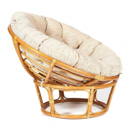 Кресло PAPASAN 23/01 W /с подушкой/ диаметр подушки 129 см, 115х101х104 см, Honey (мед), ткань Старт_7