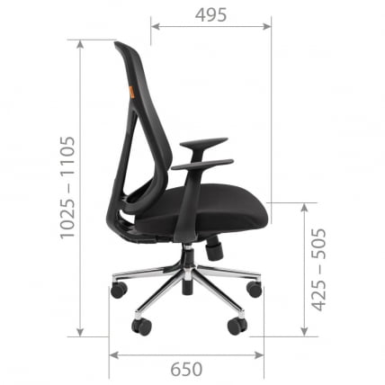 Кресло руководителя CHAIRMAN CH588 БП Серый_5