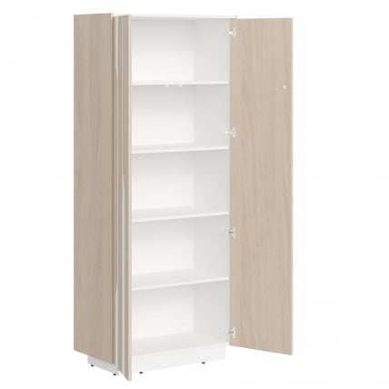 Шкаф высокий Line СФ-574204 Дуб светлый Белый_1