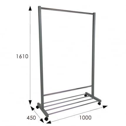 Вешалка общественная В 35Н Серый_2