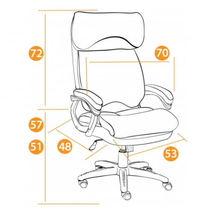 Компьютерное кресло Duke орех/коричневый_11