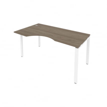 Стол письменный METAL SYSTEM Б.СА-1 Л Вяз/Белый_0