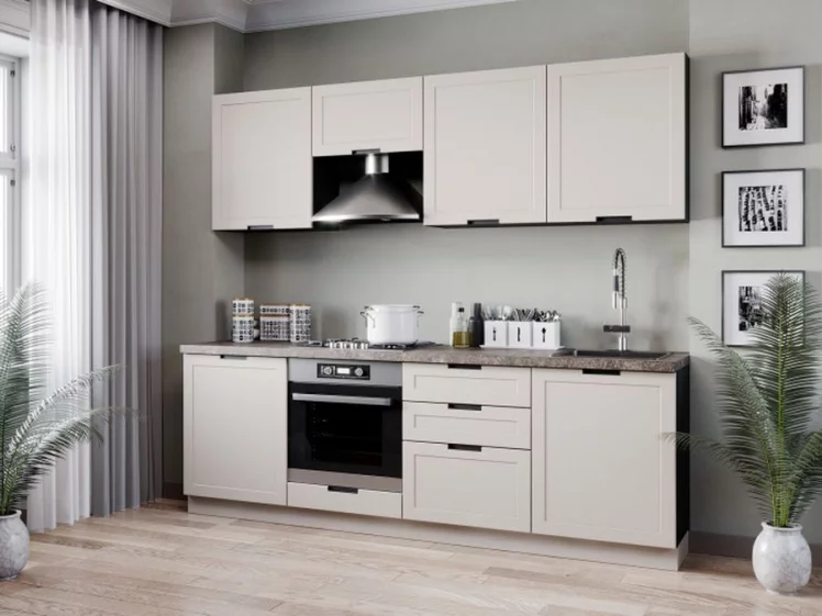 Тумба кухонная 400 с 3 ящиками ЛЮКС (4) Джамис ЛД 296.880.000.162 Черный Кашмир_2