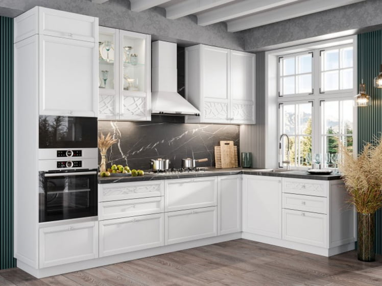 Панель окончание шкафа кухонного 722 мм Джулия ЛД 284.900.000 Белый_1